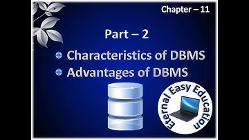 TN 12th computer science(chapter - 11)Database concepts(part 2)Characteristics & Advantage of DBMS