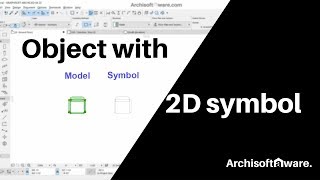 Archicad 22 tutorial - Create your own object with  customizable 2d symbol