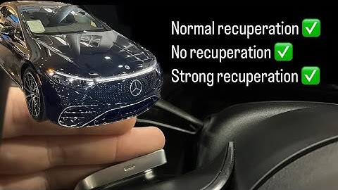 How does the Mercedes-Benz EQ regenerating braking system operates? EQE and EQS models