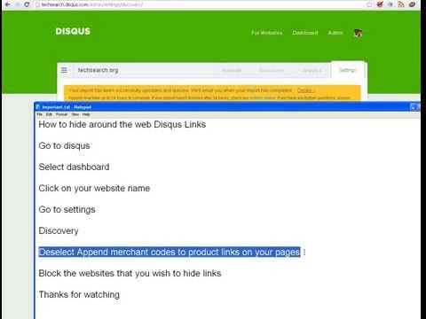 How to remove around the web links from disqus