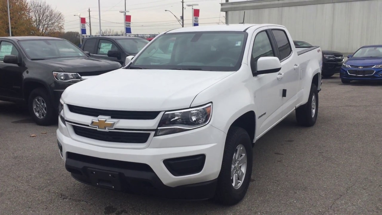 2018 Chevrolet Colorado 4WD Work Truck Crew Cab Summit White Roy Nichols Motors Courtice ON