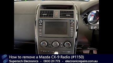 How to remove a Mazda CX-9 Radio (#1150)