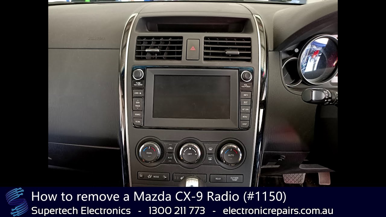 How To Remove A Mazda Cx-9 Radio (#1150) - Youtube