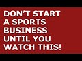 How to start a sports business  free sports business plan template included