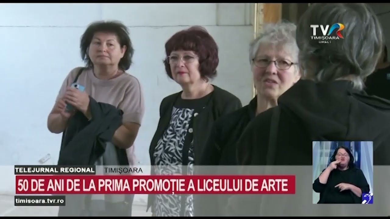 Prima promoție a Liceului de Arte s-a reunit la 50 de ani de la absolvire #StiriRegionale