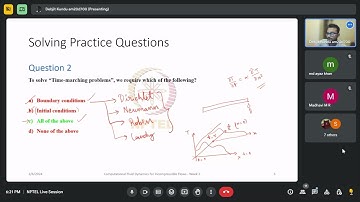 NPTEL LIVE SESSIONS - Computational Fluid Dynamics for Incompressible Flows - Week 2