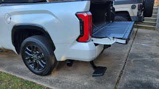 2023 Toyota Tundra Bed Tailgate Step Install