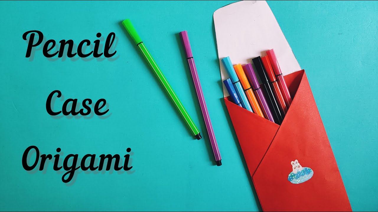 Pencil Case Origami 4 / How to Make an Easy Pencil Pouch with Paper