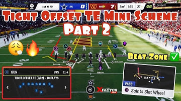 Beat Every Zone Coverage Using This Play In Madden 23! | Tight Offset TE Mini Scheme Part 2 |
