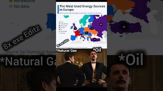The most used energy sources in Europe🚀 📈#geography #shorts #world #country