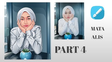 Tutorial Vector Mata, Alis, Infinite Design | Speed Art | Part 4