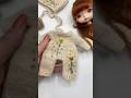 Knitted set of clothes with embroidery, for the Monst doll 🫧 #dollclothes #doll