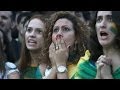 Бразилия-Германия: реакция футбольных фанов