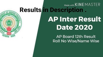 Ap inter 2020 results . #ap_inter_results_2020 #apinter #bieap