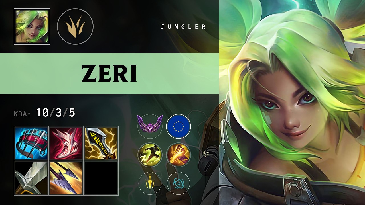 Zeri Jungle vs Ekko - EUW Master Patch 26.12 - YouTube