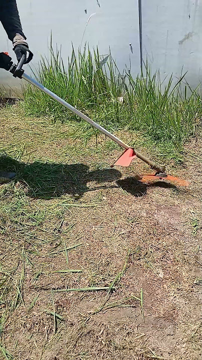 potong rata sampai tanah pisau nya 45 cm #mesinrumput
