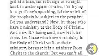 04-21-2024 Sunday School: Bro William Branham - Church Order 63-1226 p. 1 - 38