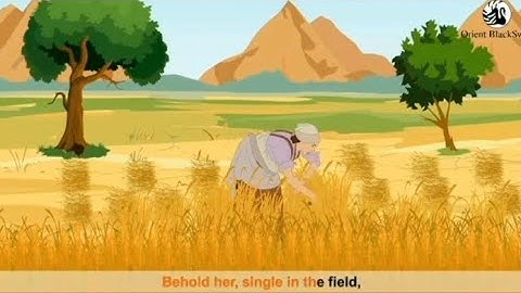 The Solitary Reaper by William Wordsworth|Poem|Animation|Class 7|English|Buzzword|