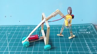 How to Make Walking Robot With Motor || Mini Robot || Walking Robot ||  DIY Walking Robot|| Robot