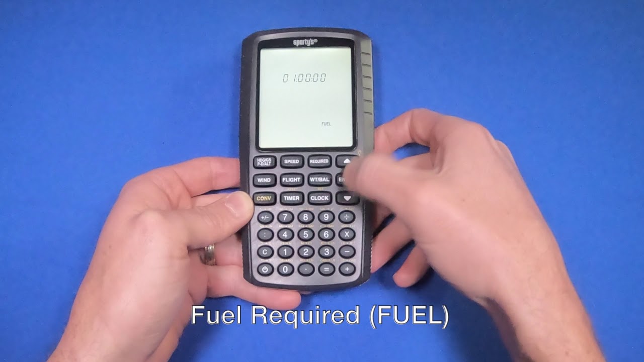 How to calculate fuel required using Sporty's Electronic E6B Flight Computer YouTube