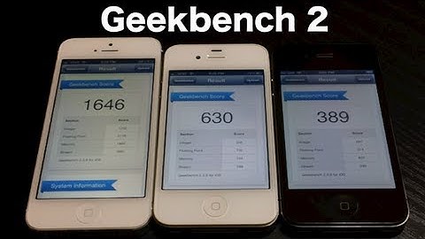 iPhone 5 vs iPhone 4S vs iPhone 4 Benchmark Tests With Geekbench 2 On iOS 6