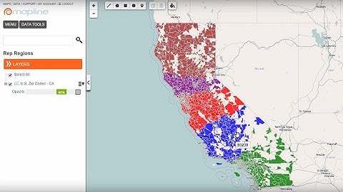 Sales Territory Plan in Mapline