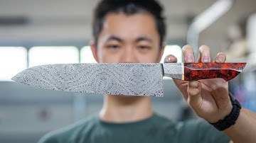 Making a Kaleidoscope Damascus Chef