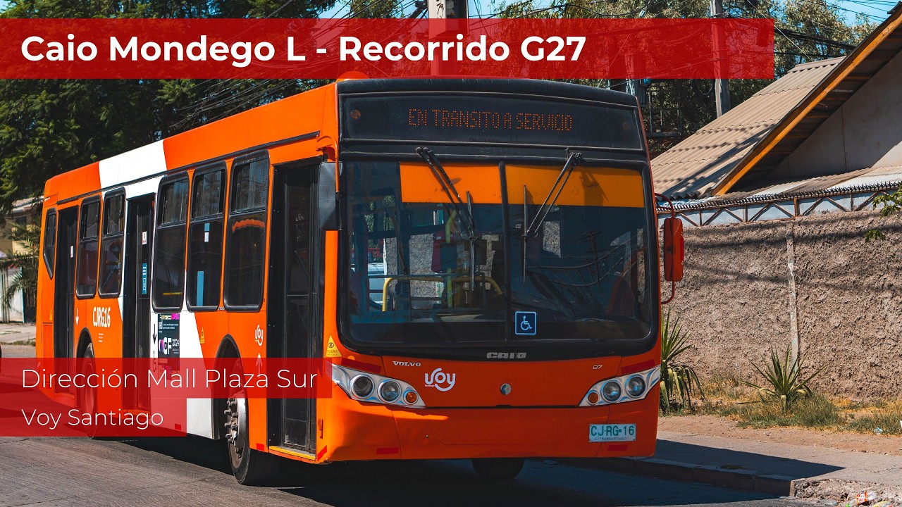 Viaje del recuerdo en Caio Mondego L haciendo recorrido G27 dirección Mall Plaza Sur - Transantiago