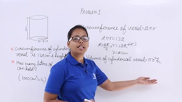 Class10th – Volume of Cylinder Problem-1 | Surface Area and Volumes | Tutorials Point