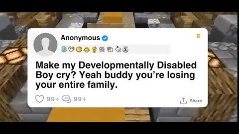 FULL STORY:Make my Developmentally Disabled Boy cry? Yeah buddy you