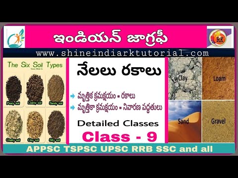 నేలలు రకాలు - Indian Geography in Telugu Class - 9