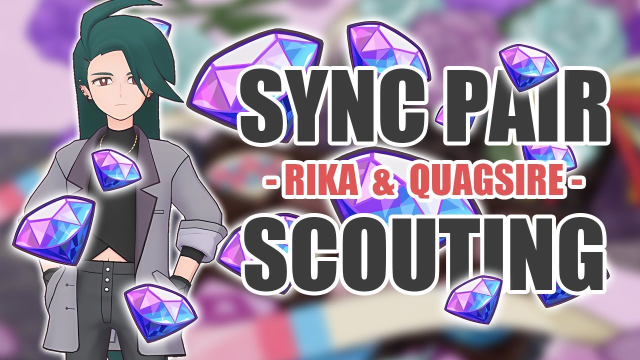[Pokemon Masters EX] Квагсайр в розовом | Поиск синхронной пары - Рика (Палентин 2026) и Квагсайр