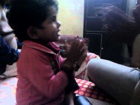 Angel playing chhappan churi garam masala