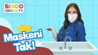 MASKENİ TAK 😷 I COVID-19 FARKINDALIK ŞARKISI I SİNGOSONGO TV ÇOCUK ŞARKILARI 🎶 #EvdeKal #StayHome Resimi