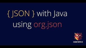 Java with JSON using org.json | Package Introduction