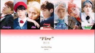 BTS - Fire Color Coded lyrics [Han/Rom/Eng]