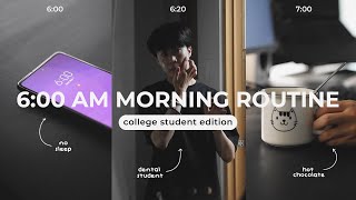 6am college morning routine | peaceful & productive habits (college edition)