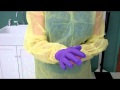 CNA Essential Skills - Donning and Removing PPE (Gown & Gloves) (4:30)