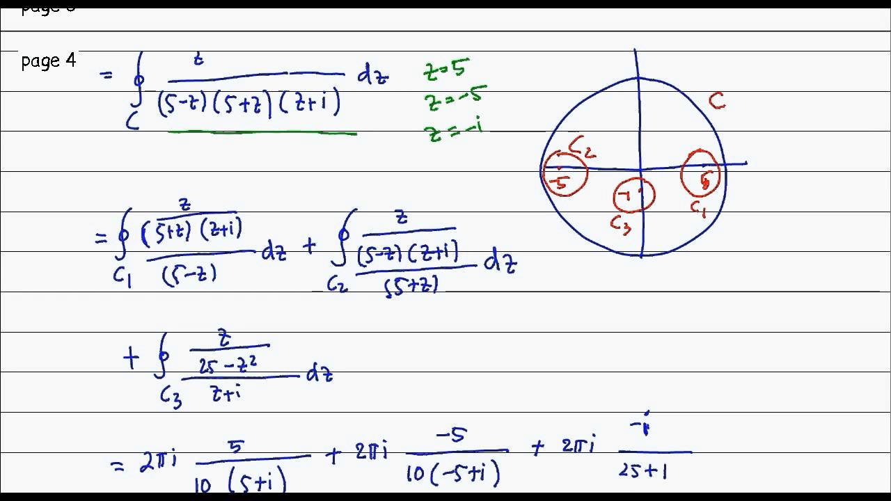 Contoh Soal Integral Garis Kompleks