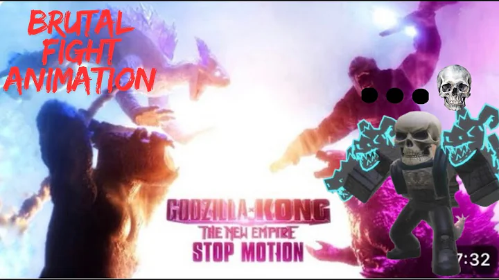 Reacting to GODZILLA X KONG but in STOP MOTION!? (Brutal Fight)