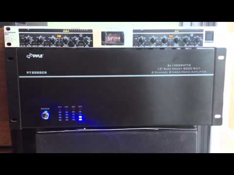 Pyle PT8000CH with Behringer Ultragain Pro
