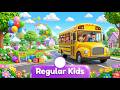 Wheels on the Bus | Fun Kids Nursery Rhyme Animation | Baby Songs