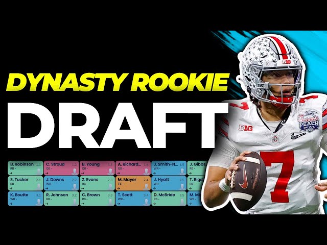 Dynasty Rookie Mock Draft 2023  Superflex, TE Premium 