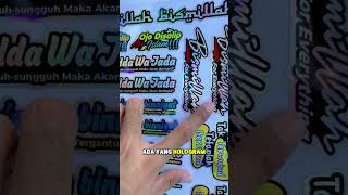 Stiker Pack Islami Kata-kata