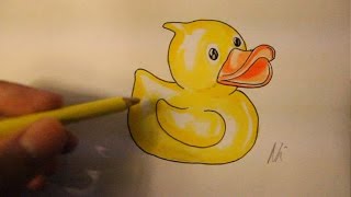 duck rubber drawing draw things easy ducky beginners drawings getdrawings paintingvalley