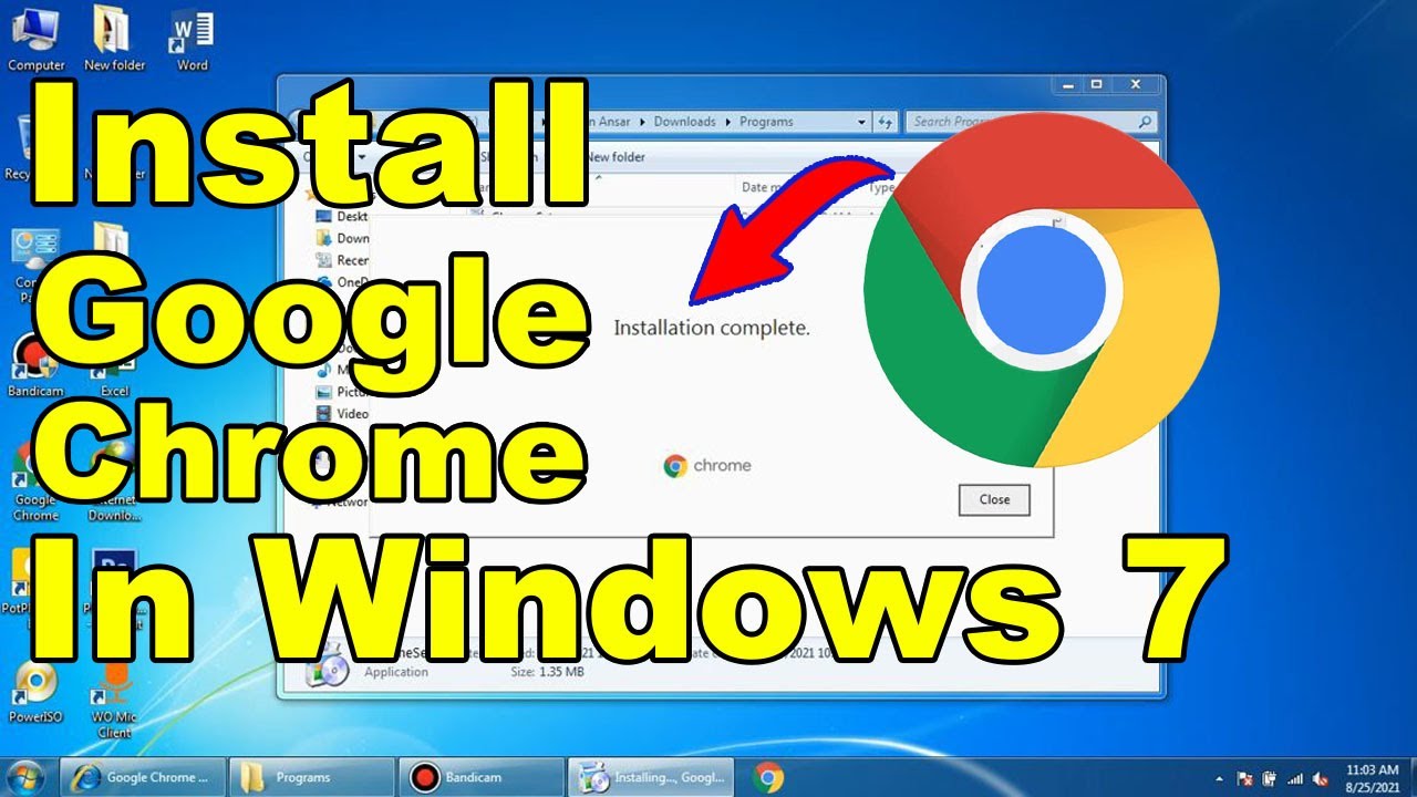 Install Google Chrome On Windows 7 | Download Google Chrome In Windows 7 -  Youtube