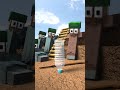 Bottle Flip Warfare | Minecraft Animation #shorts