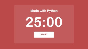 Pomodoro Timer in Python and PyGame!