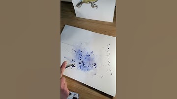 Watercolour Spatter Technique