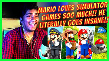 SMG4: IF MARIO WAS IN... SIMULATOR GAMES REACTION!!! MARIO GOES BATSH#T CRAZY!! HE LOVES SIM GAMES!!
